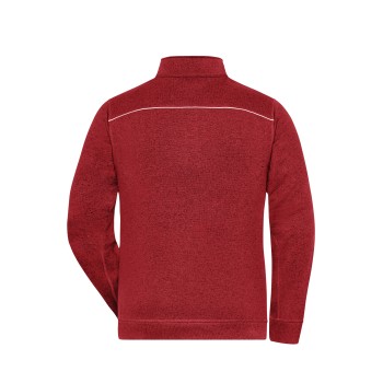 Men's Knitted Workwear Fleece Jacket - SOLID -