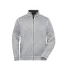 Men's Knitted Workwear Fleece Jacket - SOLID -