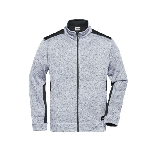 Men's Knitted Workwear Fleece Jacket - STRONG -