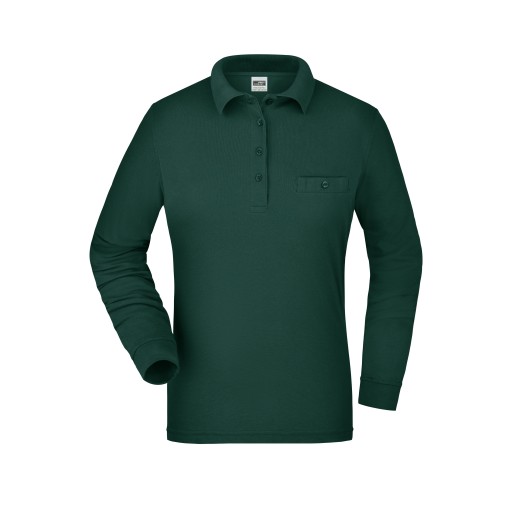 Ladies' Workwear Polo Pocket Longsleeve