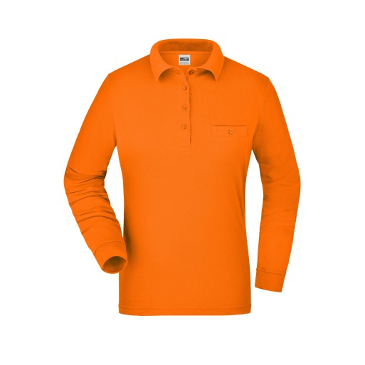 Ladies' Workwear Polo Pocket Longsleeve